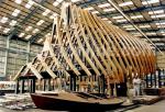 ID 6466 TENACIOUS - Early stages of construction of the Jubilee Sailing Trust's second tall ship at the Merlin Quay shipyard (renamed the Jubilee yard) in Woolston, Southampton, England. See:...